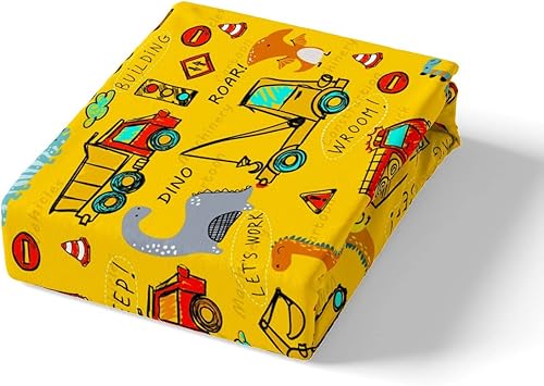 Miniatura 5 de Juego de ropa de cama de dinosaurio para niños, diseño de dinosaurio, para niños, niñas, equipamiento, camiones, excavadora, decoración, juego de