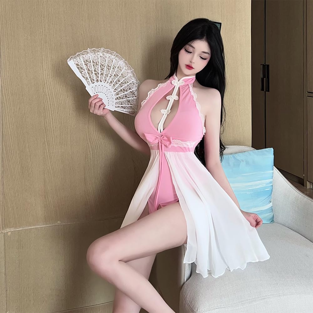 Women's Asian Cheongsam Cosplay Japanese Anime Lolita Dress Underwear