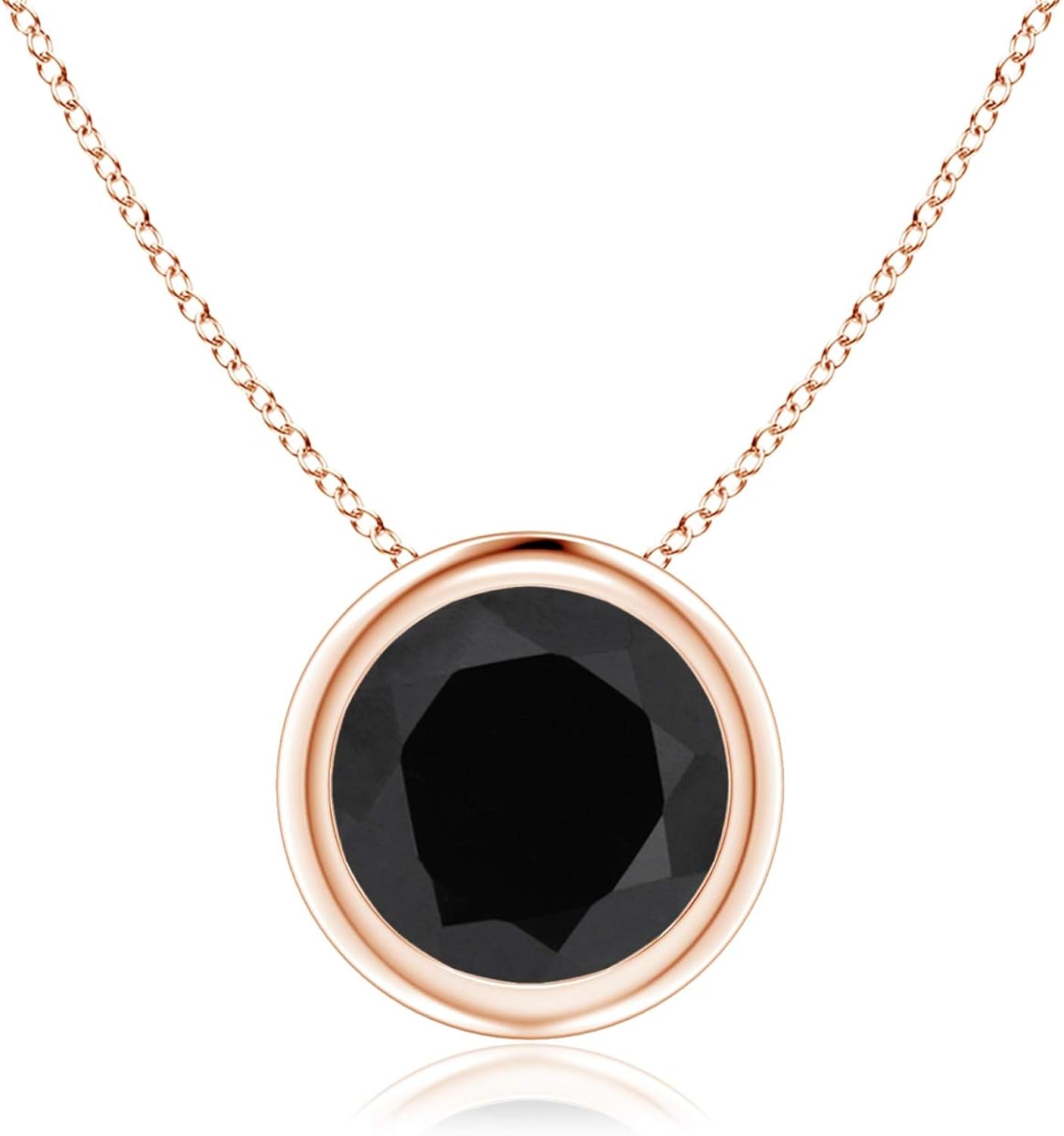 Bezel Set Round Black Onyx Ranking Top6 Solitaire Pendant 7mm Bezel Set Round Black Onyx Ranking Top6 Solitaire Pendant 7mm