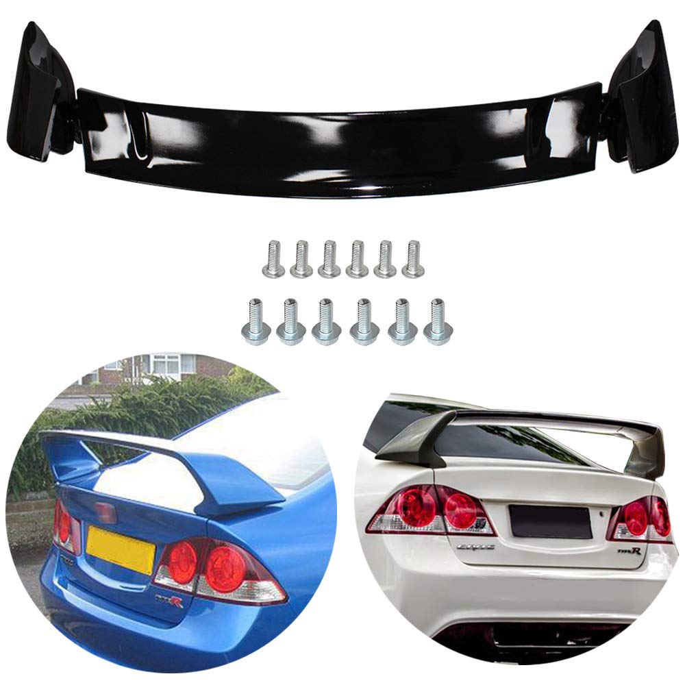 RR Style Trunk Spoiler For 2012-2015 Honda Civic Sedan - ABS Plastic Unpainted