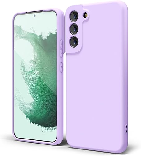 Miniatura 1 de oakxco Funda de silicona líquida para Samsung Galaxy S22 Plus, bonita funda delgada y delgada de goma suave de TPU para mujeres y niñas, protección