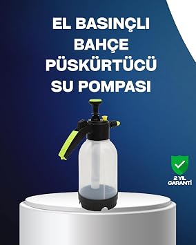 YamanHobi Ayarlanabilir Nozullu Bas n l  K p k Pompas  Araba Y kama 2L Kapasiteli