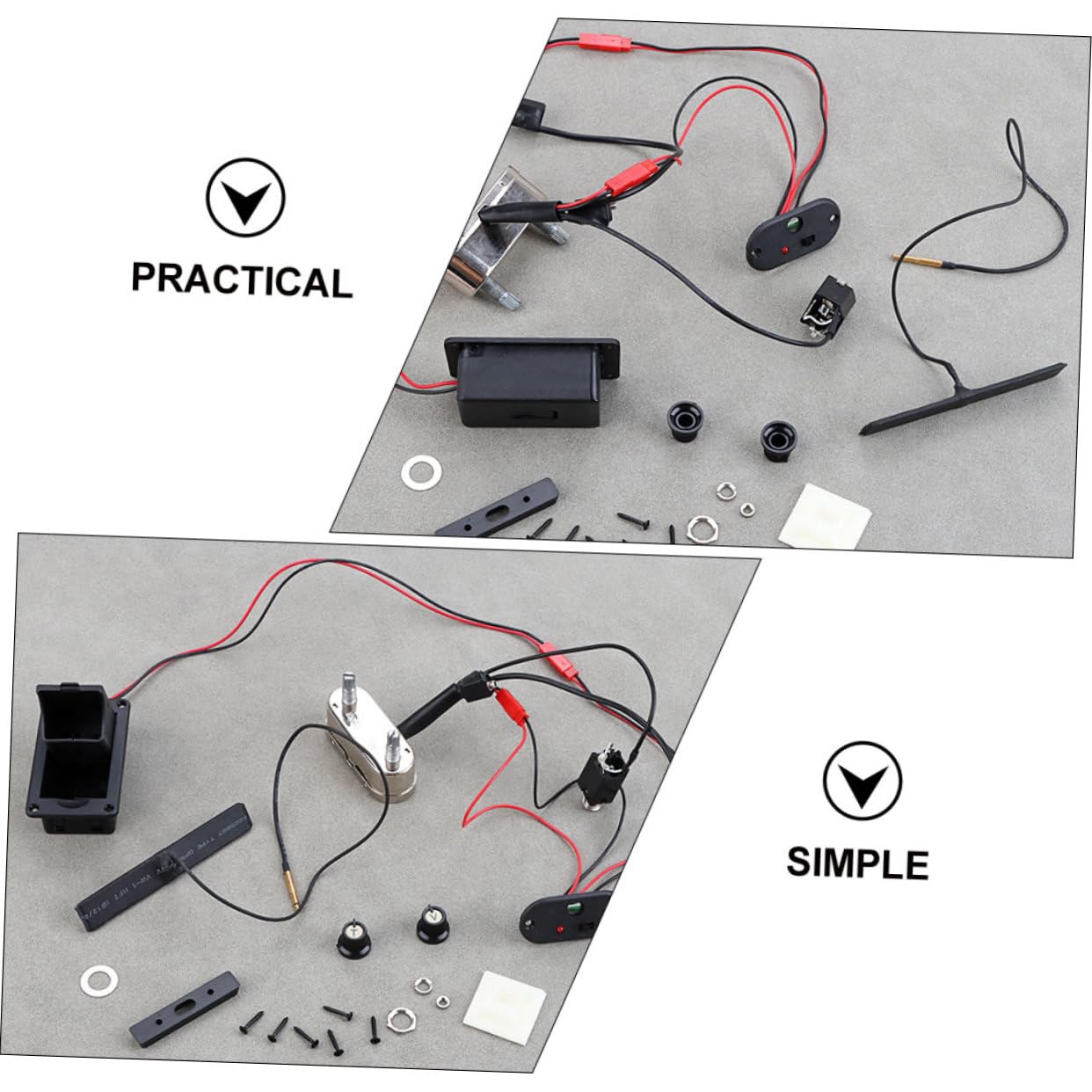 Abaodam 1set Pickup Acustico Con Preamp e Controllo Eq Amplifica Suono Del Tuo Strumento Musicale Per Performance Live e Registrazioni