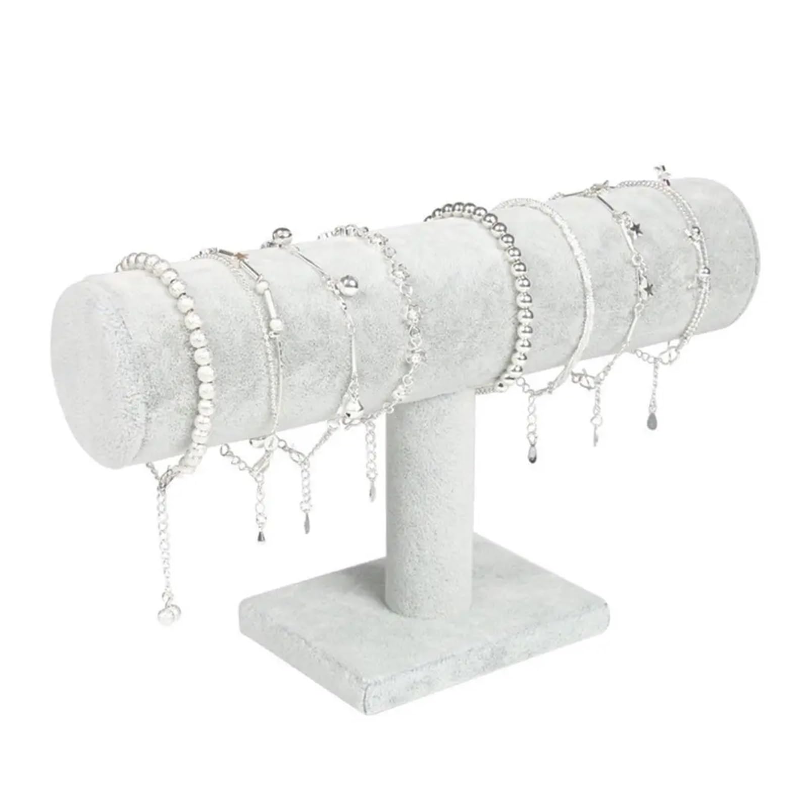 XPJYUA Watch Stand Velvet Bracelet Chain Watch Upright Display Rack Jewelry Organizer Hard Stand Holder(05)