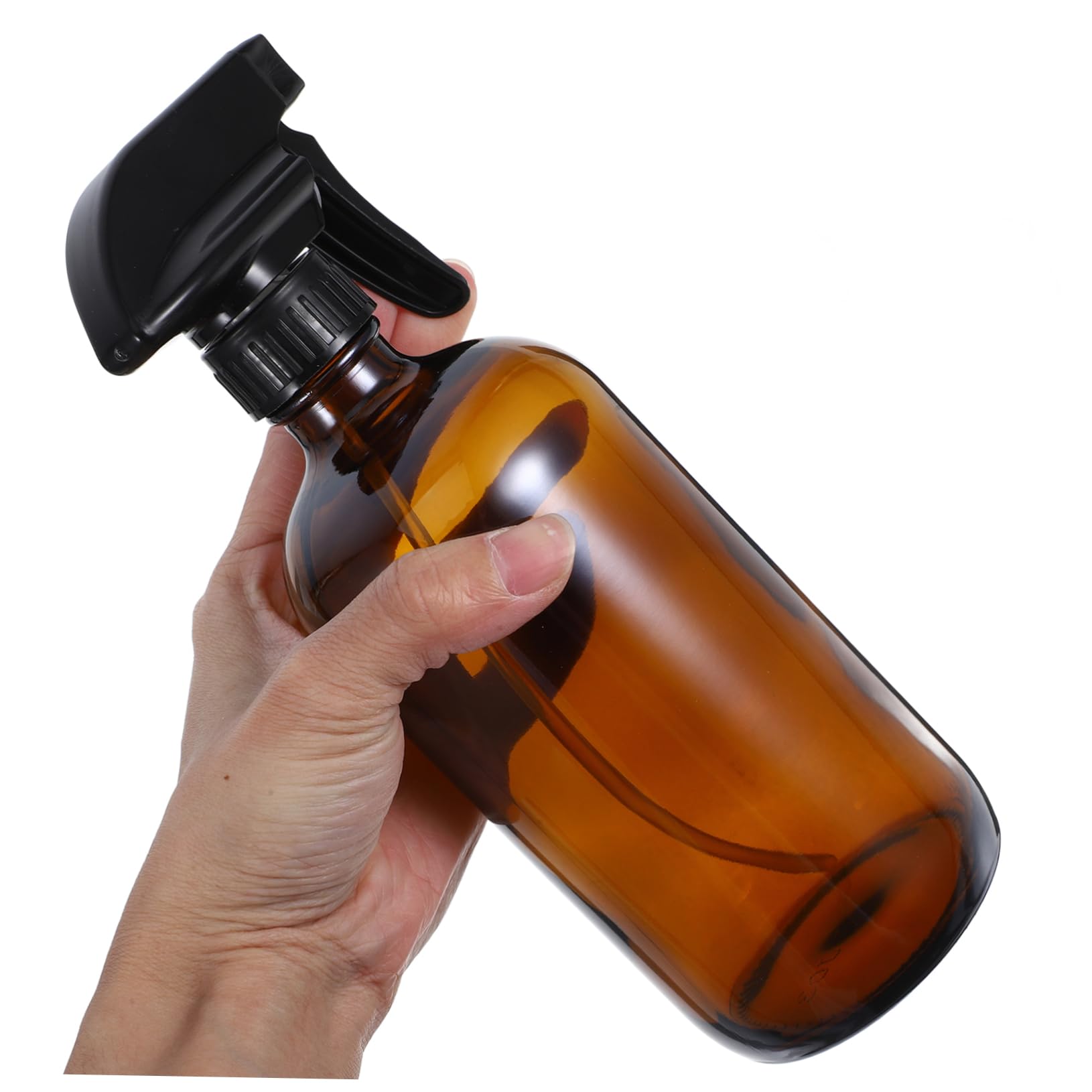 Ipetboom Wiederverwendbare Sprühflaschen Handlich und Einfach zu Bedienen 2 Stück 500ml aus Glas und Pp mit Braunem Sprühkopf für Gießen und Reinigen von Bonsai und Sukkulenten