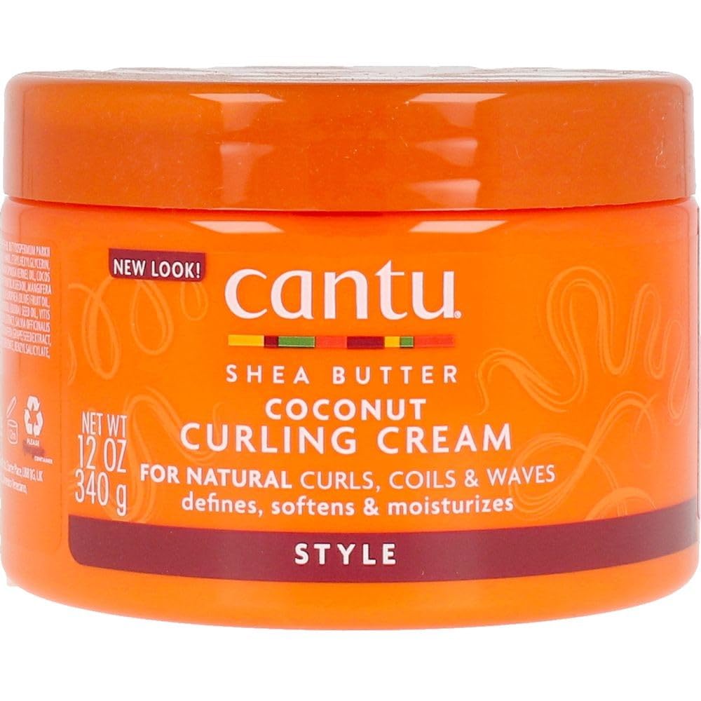 Cantu — Shea Butter Curl Cream With Coconut — Moisturizing Hair Cream For Defined Curls And Textured Hair — 1 Pack (1 x 340 G)