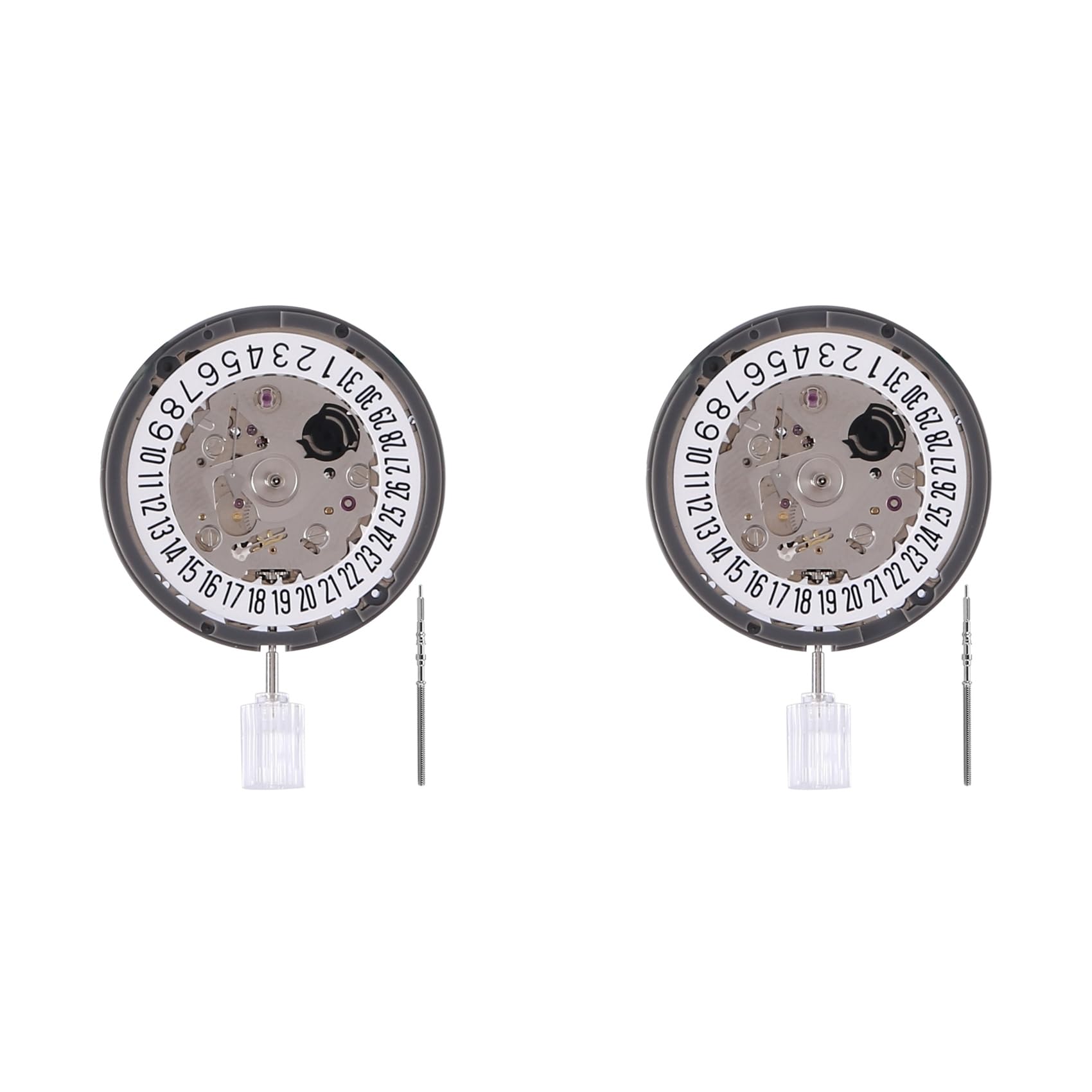 2 x 24 klejnoty NH35A NH35 6-zegarek automatyczny mechanizm zegarowy 21600 Bph czarne okno datownika
