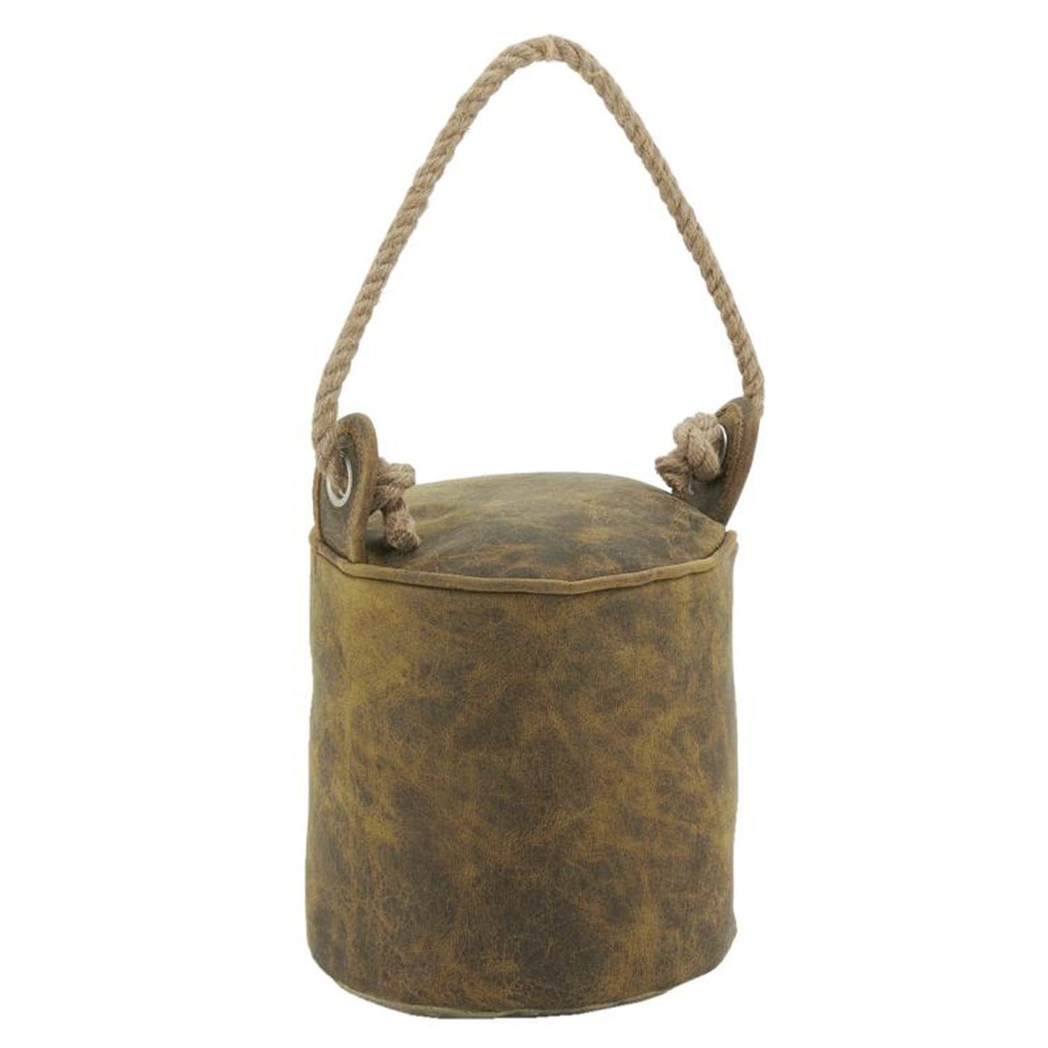 Cale-porte en nubuck et corde pour une ambiance chaleureuse