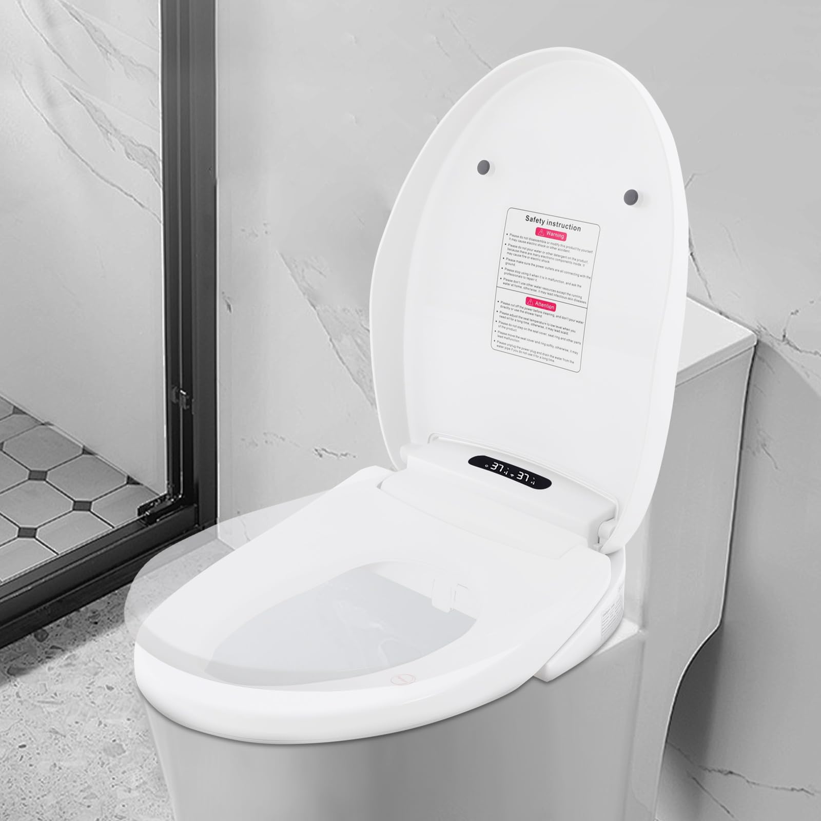 Sedile WC intelligente, Toilette giapponese con bidet, Sedile WC automatico riscaldabile con telecomando, Comfort ed eleganza