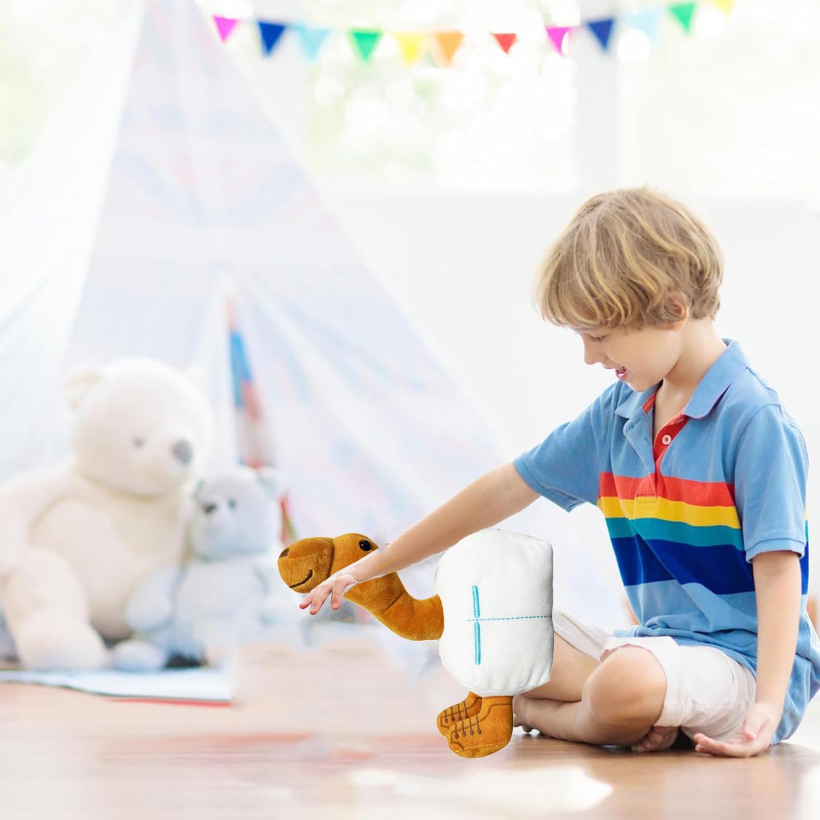 Buildcon Camel Toy for Kids, 22 * 23 cm / 8.7 * 9.1 in Collectibles, Camel Toy, Collectibles, Soft Stuffed Animal for Home Decor, Gifts