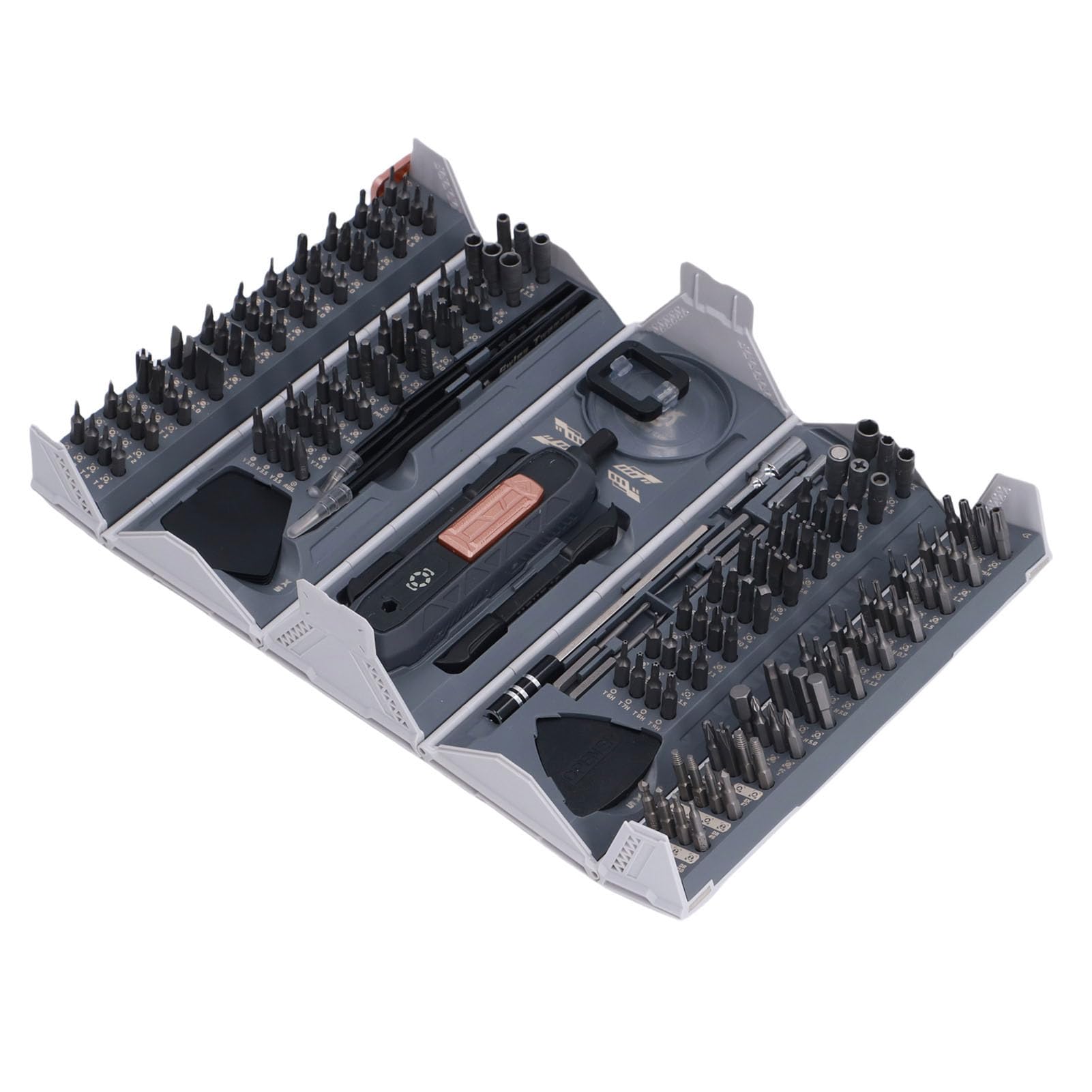 Wakects Zestaw śrubokręta Mini Precision, z 160 Bitami, Uchwytem Zapadkowym, Magnetyzatorem, dla Elektroniki, Komputerów, Zegarków, Zestawu śrubokrętów, Stalowych Bitów CRV, Wielobarstwem Małego