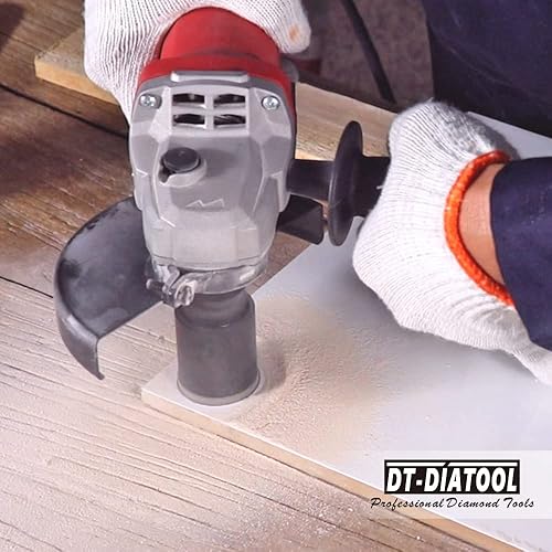 Miniatura 4 de DT-DIATOOL Daimond - Broca de núcleo de 1-12 pulgadas, sierra de agujero soldado al vacío con perforación de rosca de 58 pulgadas - 11 para azulejos