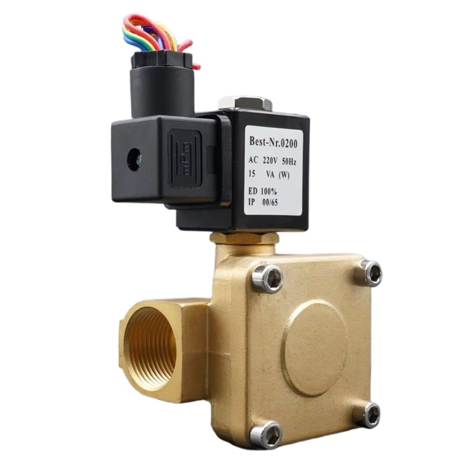 Iusezromar Dn20 Normally Closed 220V 24V Solenoid Valve Normally Closed/Open(,Ac220v)