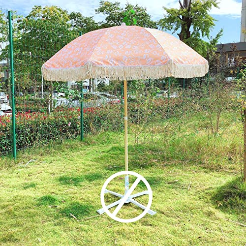 ZYYX 2M Gartenschirm Sonnenschirm Strandschirm Marktschirm Terrassenschirm Quaste Neigbar knickbar UV Schutz Pool Schutzhülle (Color : A) Cover