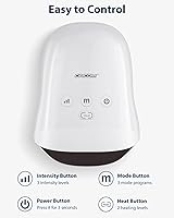 Vista 4 de CINCOM - Masajeador de manos inalámbrico con calor y compresión para artritis y síndrome del túnel carpiano (apto para FSA o HSA), color blanco