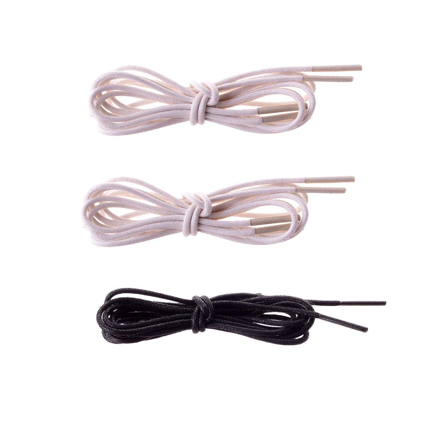 Lify Waxed Cotton Extra Thin Dress Round Shoelaces for Formal Shoes/Leather Shoe, Available in 60CM (23.62) & 80CM (31.5) - Available Colors:- Black, Teak, Tan & Coffee (80CM (31.5), White) (B07D1DRFGY) Amazon Price History, Amazon Price Tracker