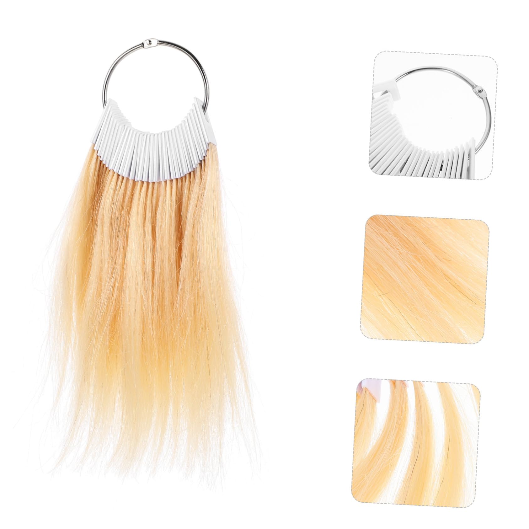Carta de Colores para Teñir Cabello Humano Real, 30 Piezas para Prueba de Color y Experimentos de Tintura en Peluquería Profesional