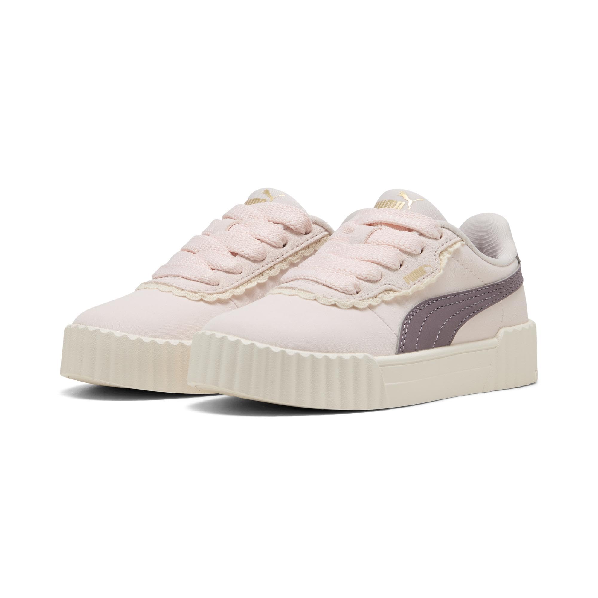 PUMA Carina 3.0 MEMOIRES PS Sneaker, Jasmine Flower-Plum JAM, 13 UK Child