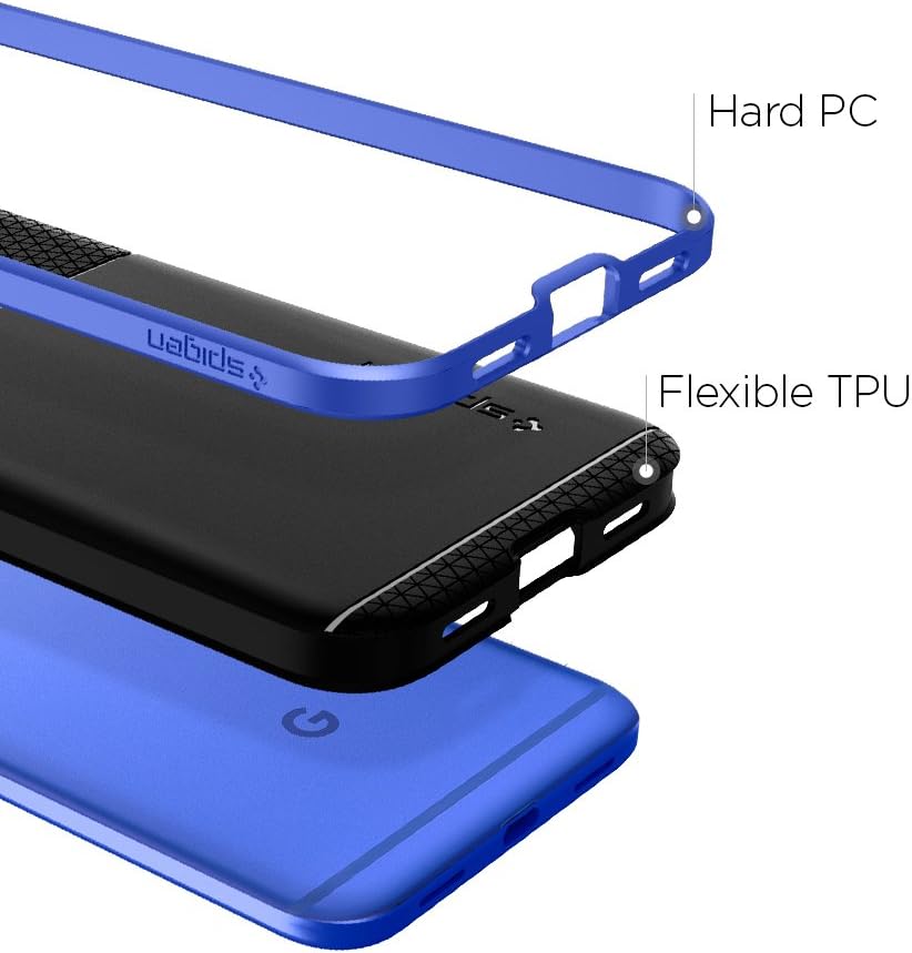 Spigen Neo Hybrid Google Pixel XL Case with Flexible Inner Protection and Reinforced Hard Bumper Frame for Google Pixel XL 2016 - Blue