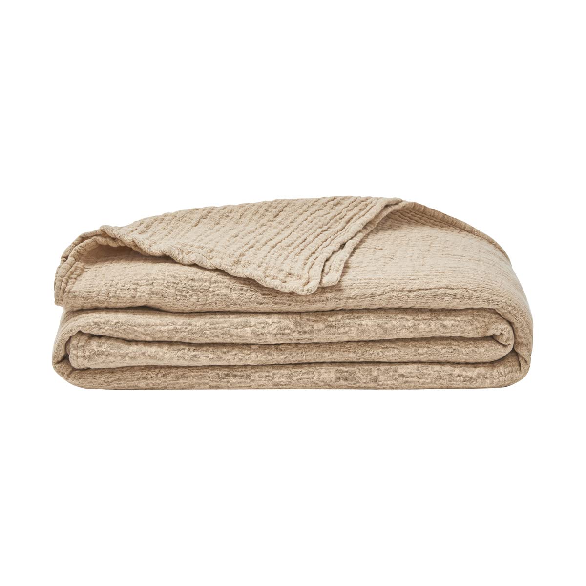 ESSIX Plain Cotton Gauze Blanket, Jazzy, 130 x 170 cm