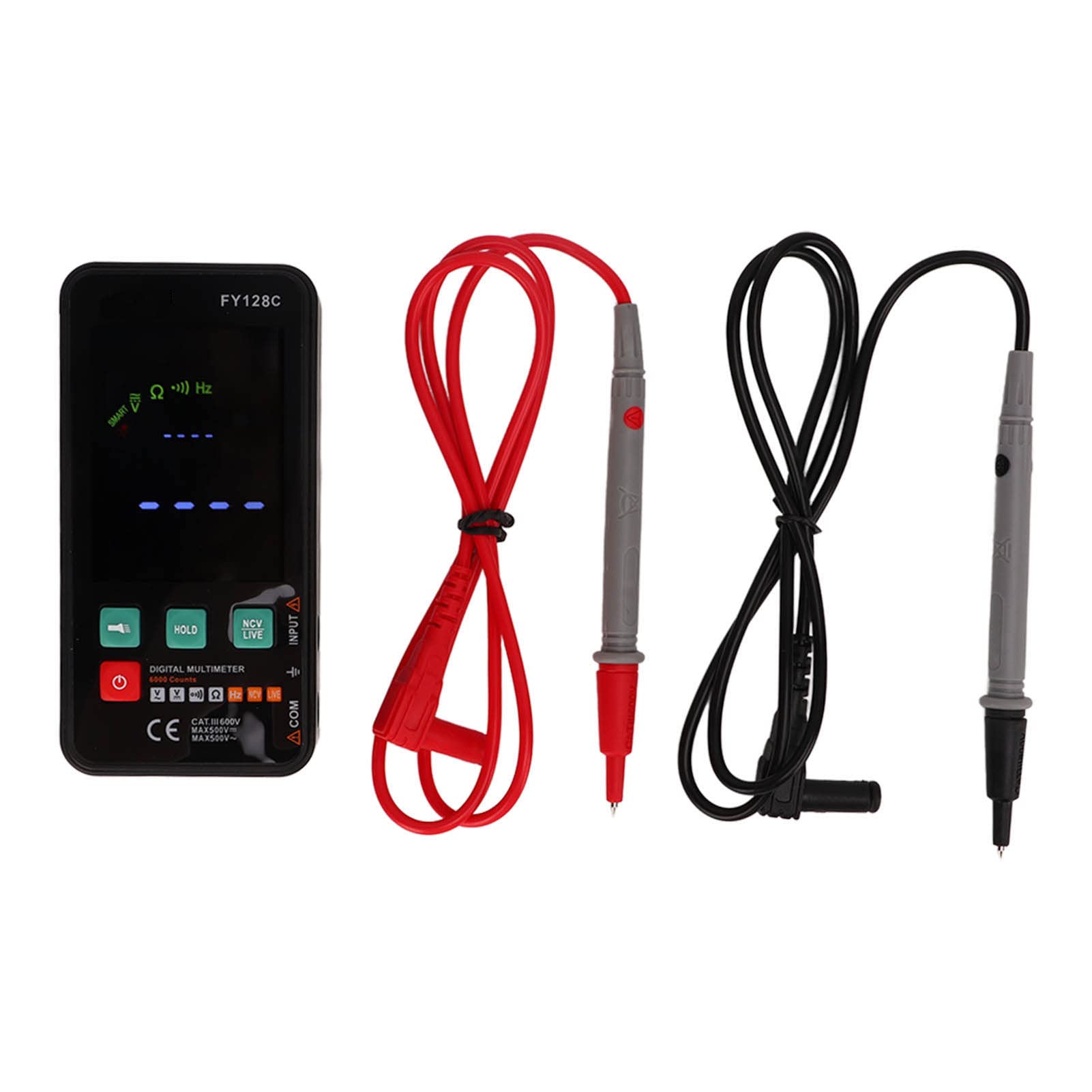 Multímetro Digital Medidor de Corriente de Voltaje Portátil Ultradelgado de Alta Precisión para Electricistas 123x61x24 Mm