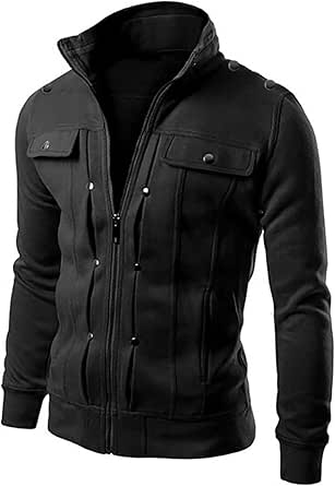 Echtleder Jacke Herren - Motorrad Lederjacke Vintage Pilotenlook