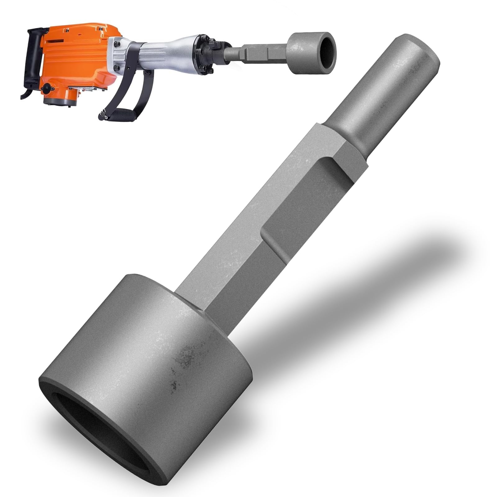 Ground Rod Driver Hex Shank, Ground Rod Driver for Grounding Rod, Rotary Hammer Drill, Compatible with Hex Demolition Jack Hammer, 1-3/16" Hex Shank (