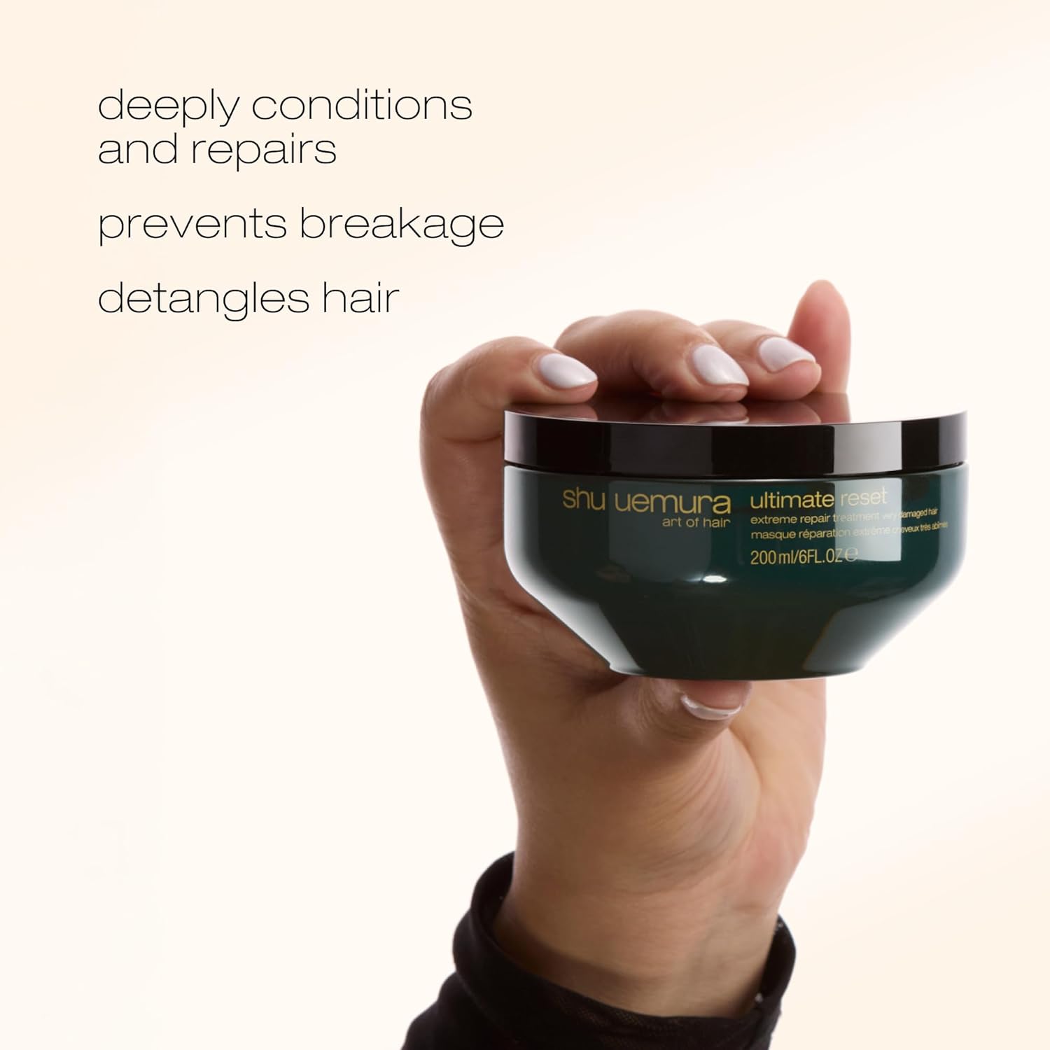 shu uemura art of hair ultimate reset extreme repair hair mask - formulated with japanese rice extract to reduce split ends and breakage, deeply conditions and nourishes very damaged hair - Image 4