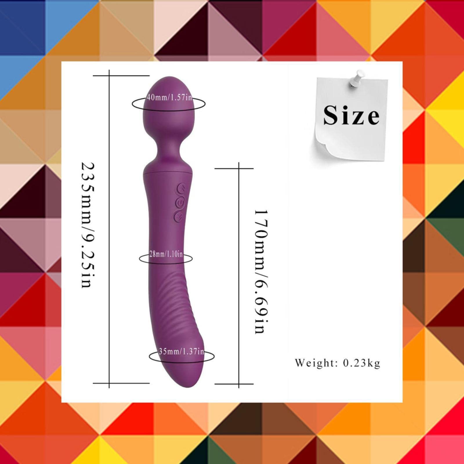 Dona Vibratori Potente vibratore del dildo del doppio motore della bacchetta magica di AV per le donne Massaggiatore del punto G Stimolatore del clitoride SexToys per gli adulti della donna