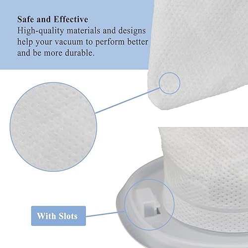 Miniatura 5 de Paquete de 6 filtros HNVCF10 compatibles con aspiradoras de mano Black+Decker HNVC220BCZ, HNVC115J06, HNVC115J22, HNVC115JB06, HNVC215B10,