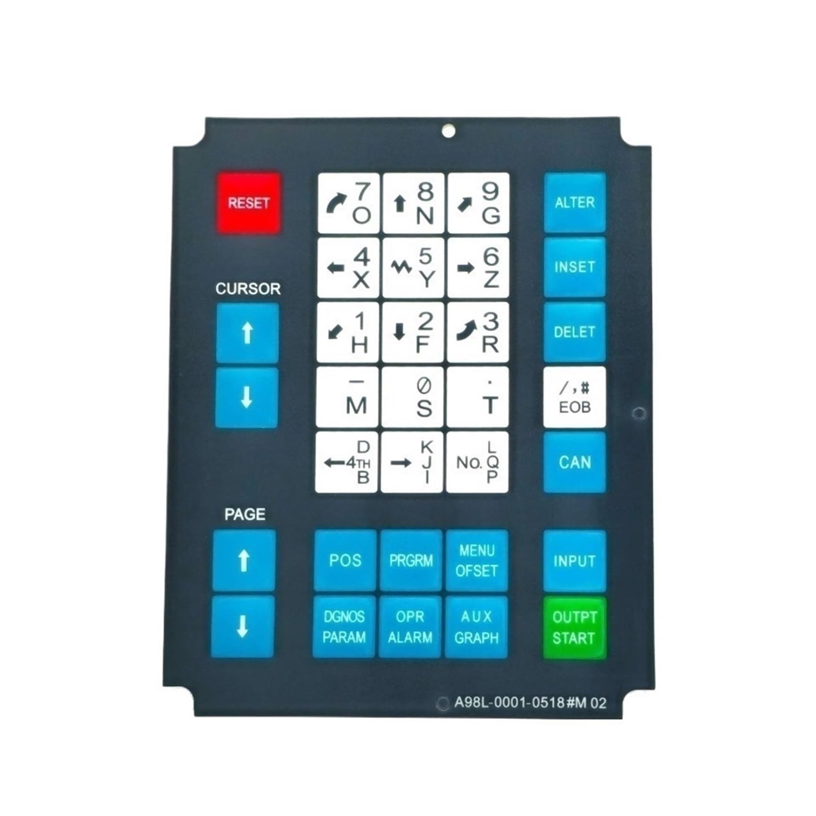 Clavier à membrane A98L-0001-0518 M 02 pour réparer les touches usées