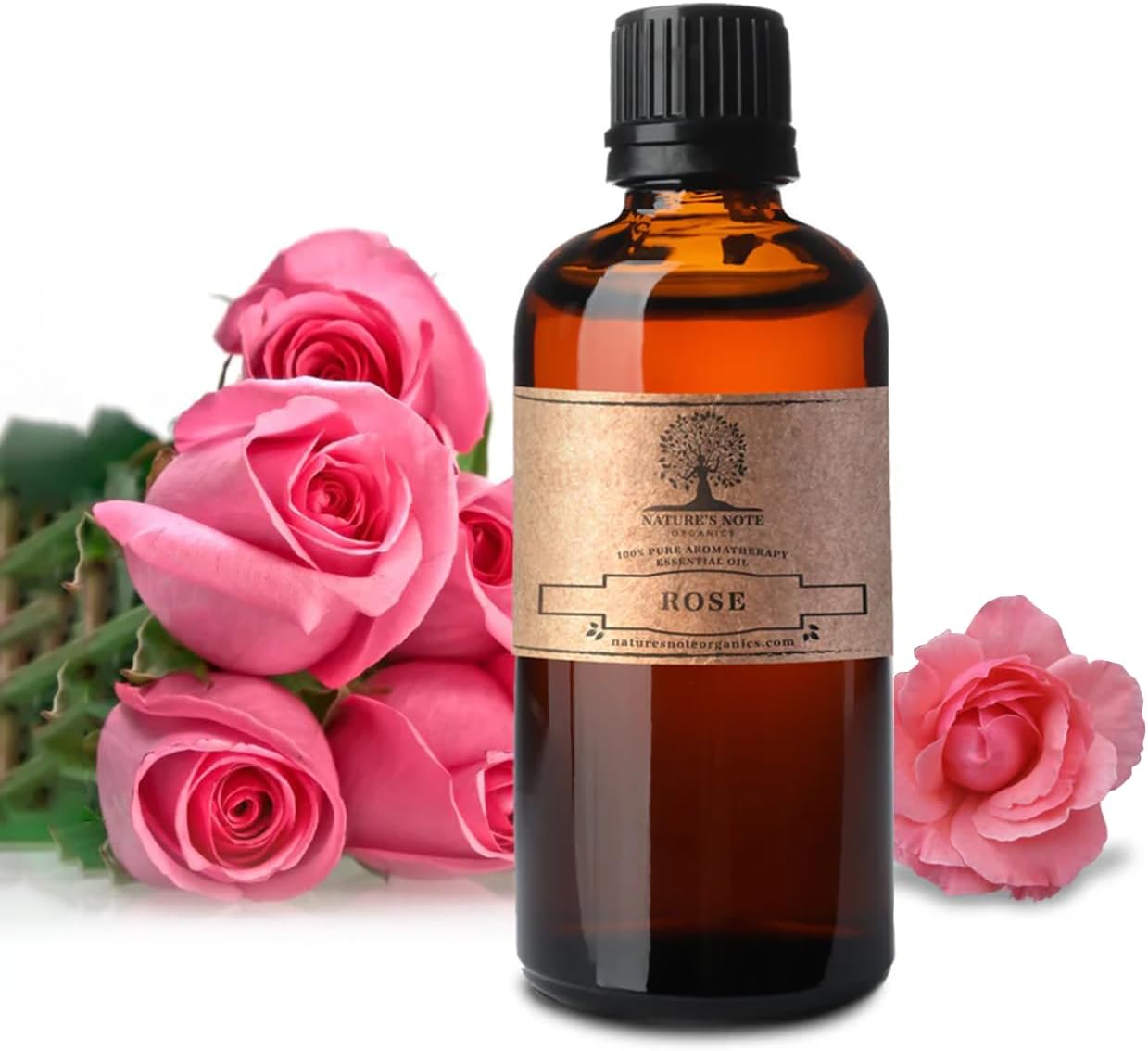 Floral - 100% Pure Aromatherapy Grade Essential Oil by Nature's Note Organics (1 Fl Oz, Rose)