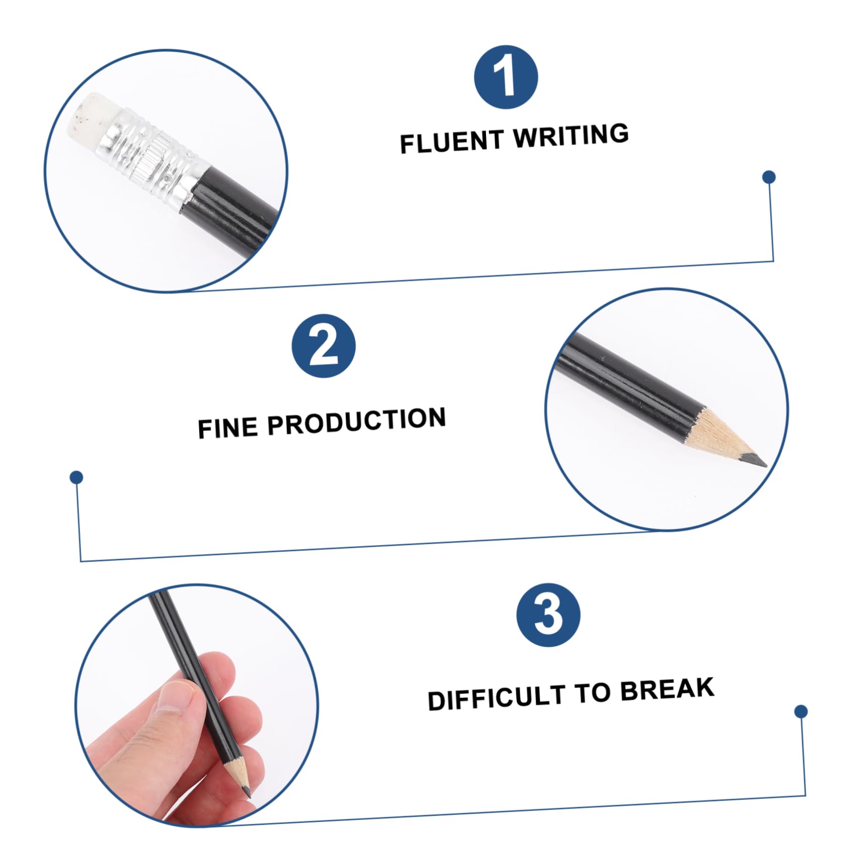SHINEOFI 3 Sätze Golf Bleistift Bleistifte Für Golf Halbe Kurze e Für Radiergummi Radiergummis Weißer Radiergummi Geburtstags e Schul Stück * 3