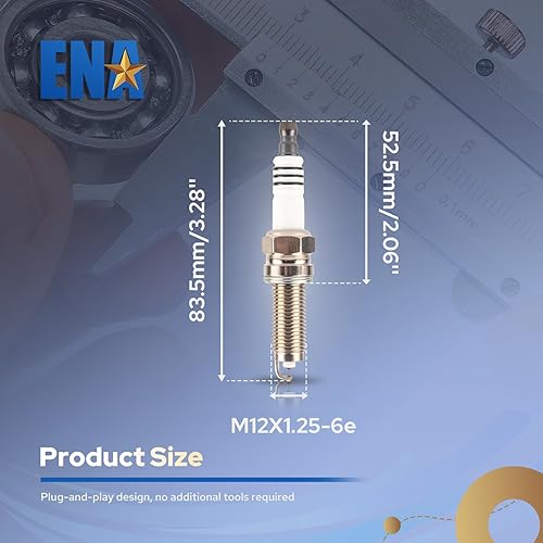 Miniatura 8 de ENA Juego de 6 bujías iridio compatibles con BMW Chrysler Dodge M3 M5 M6 200 300 Pacifica Town & Country Voyager Avenger Challenger Charger Durango