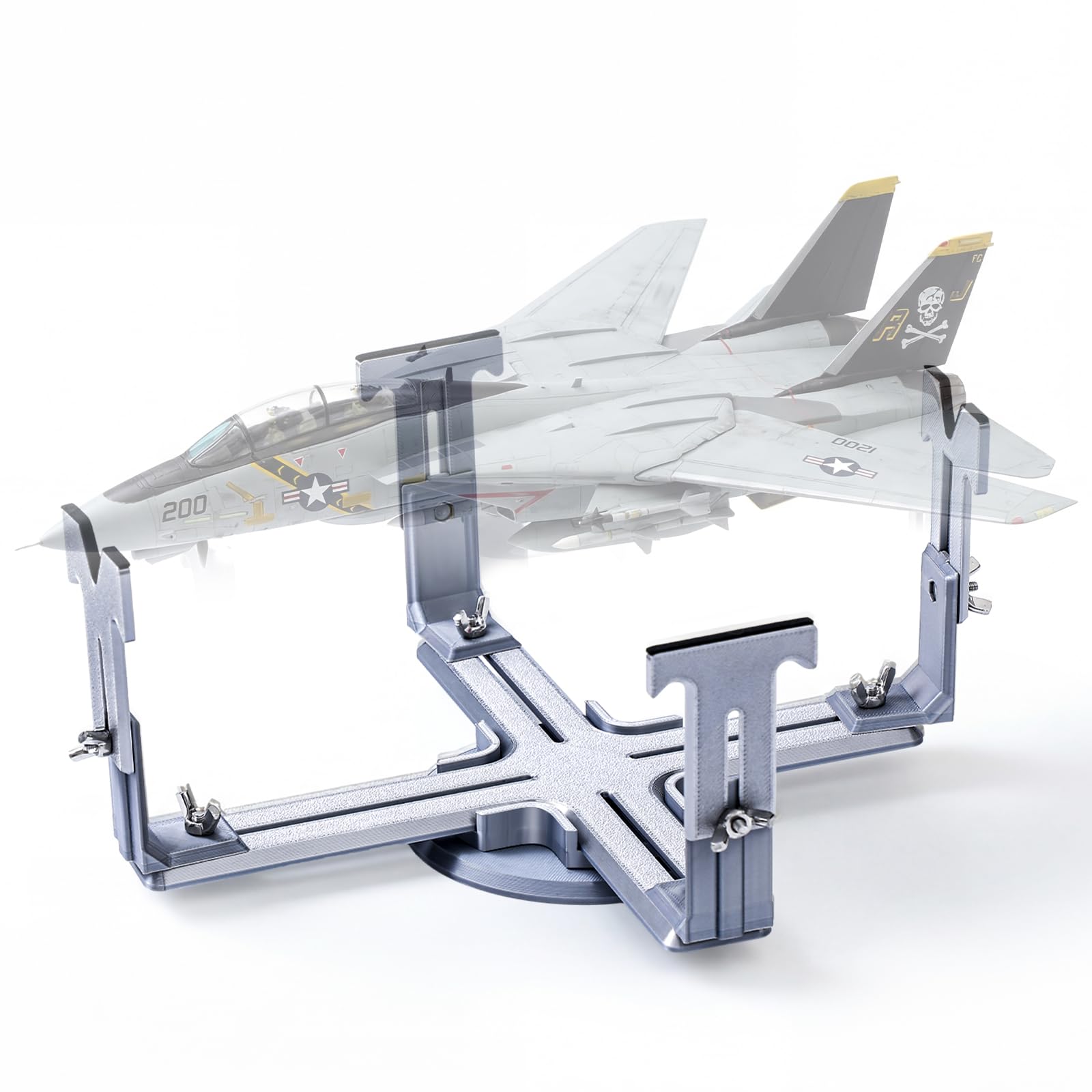 Shimeyao Model Airplane Stand for Painting Assembly and Maintenance Adjustable Rc Plane Stand Aircraft Model Holder with 360 Degree Rotating Base, Fits 1/48 &amp; 1/72 Scale Kits