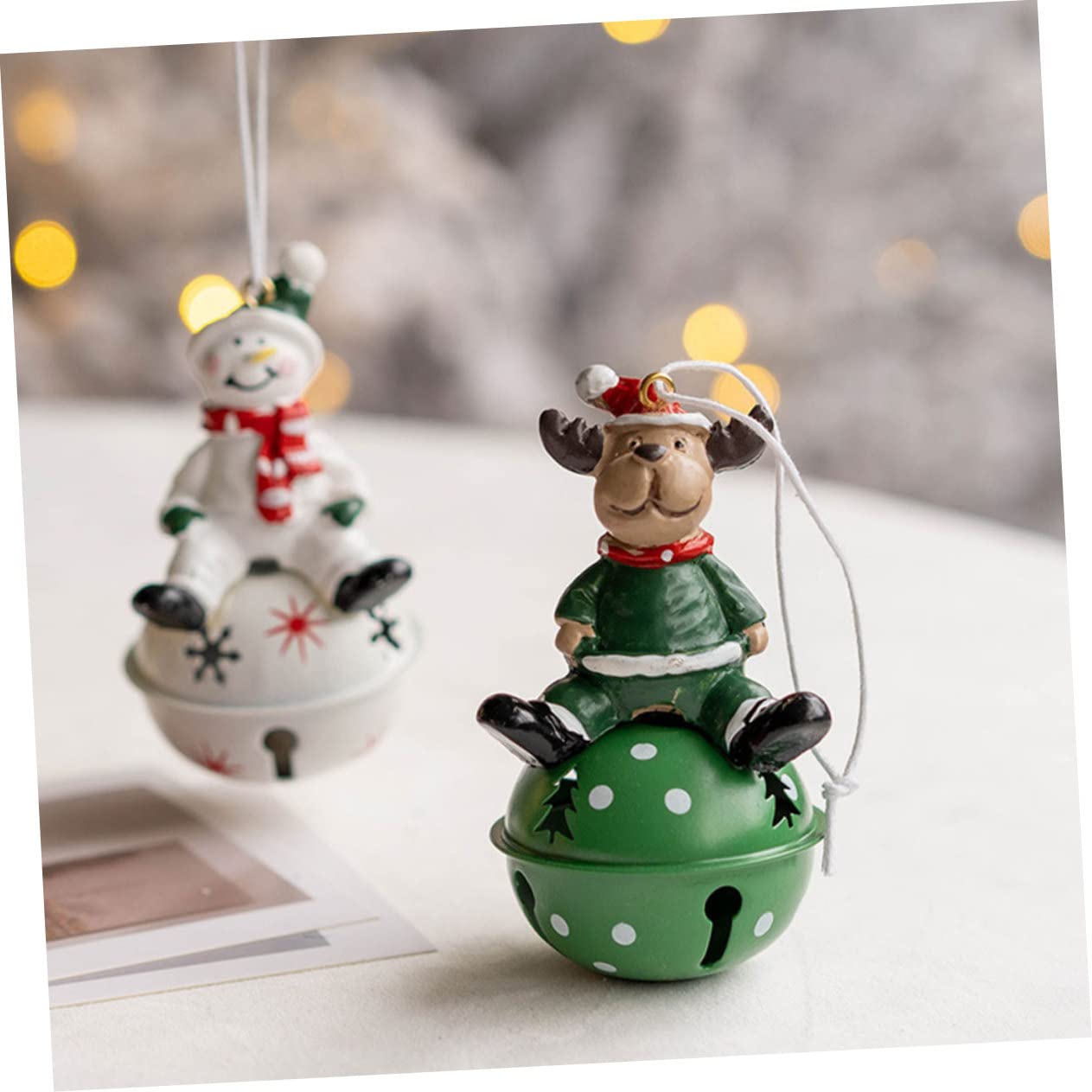 12 Pz Ciondolo Campana Di Natale Campane Di Slitta Di Natale Ornamento Di Addobbi Natalizi Pendenti Dell'albero Di Campana Di Pendente Ferro Battuto PRETYZOOM
