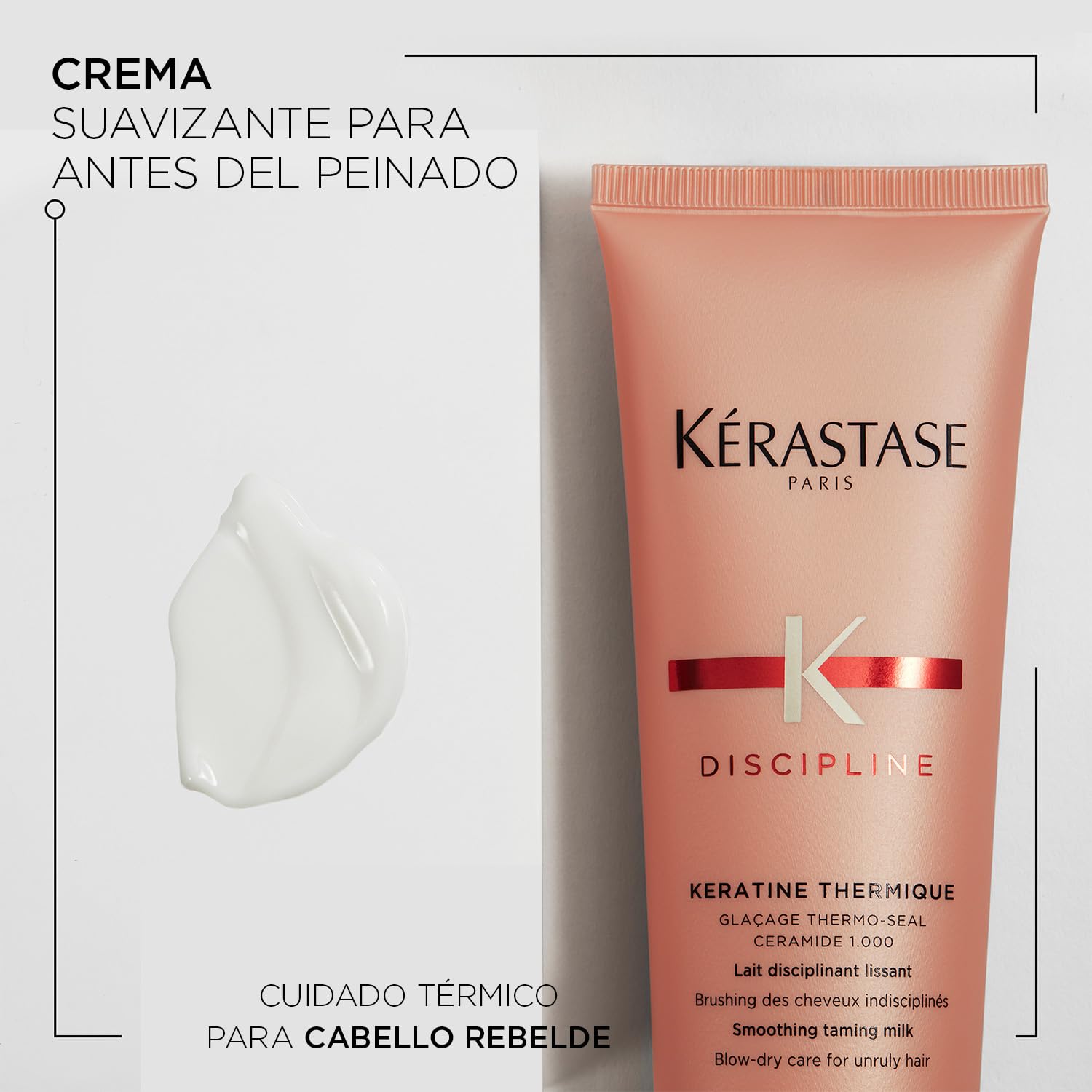 Kérastase, Discipline, Trattamento Termoprotettore Anti-Crespo & Anti-Umidità Senza Risciacquo, Per Capelli Ribelli & Indisciplinati, Kératine Thermique, 150 ml