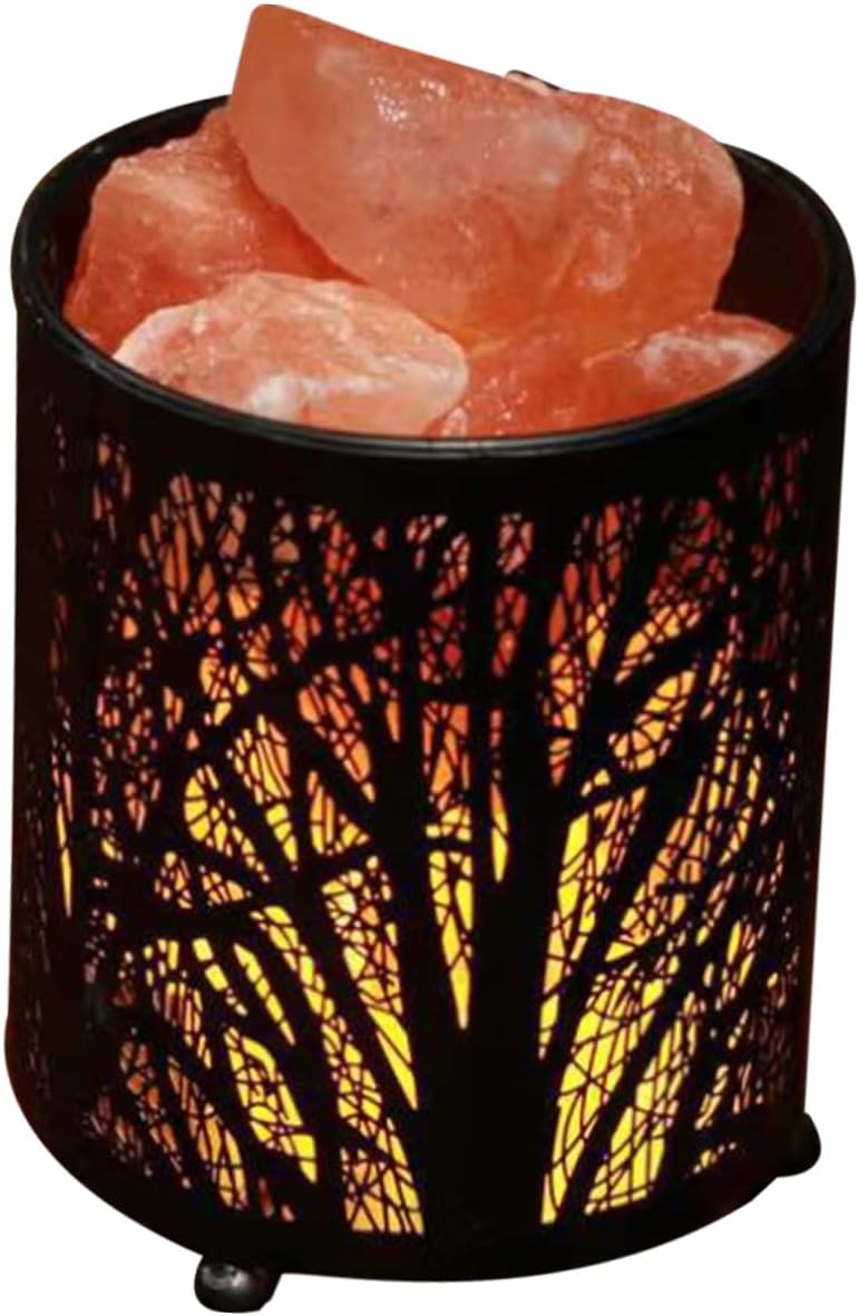 Tofficu Bedroom Night Light Aromatherapy Lamp Metal Basket Decor Small Nightstand Lamp for Home