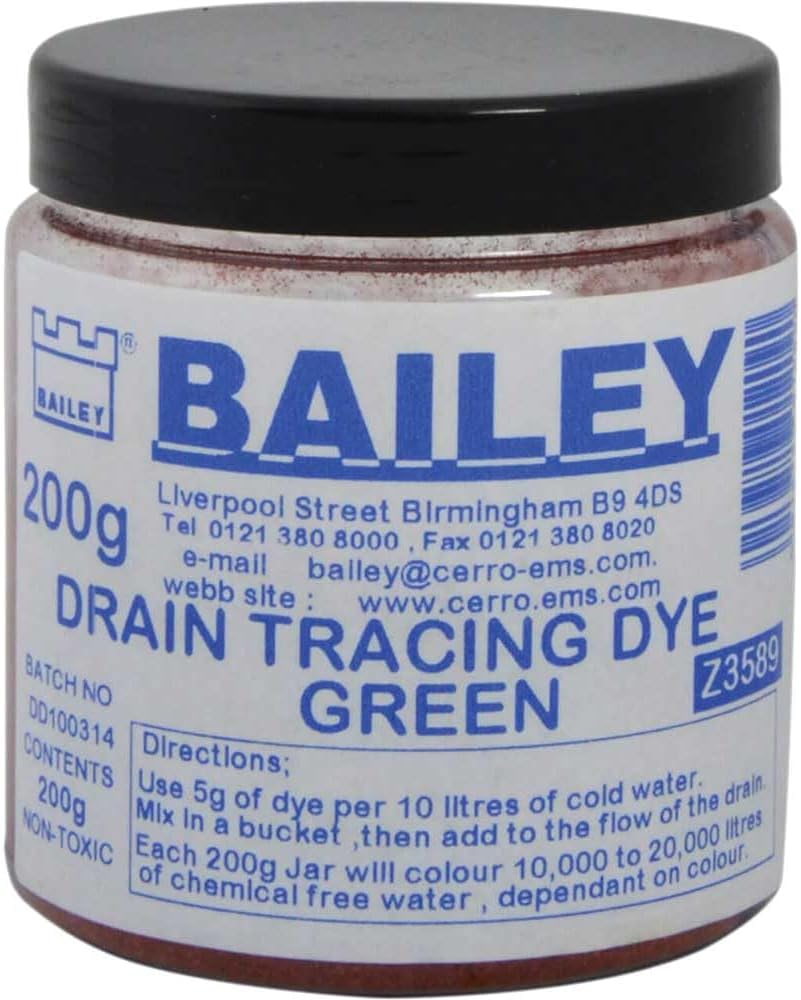 Bailey - 3589 Drain Tracing Dye - Green - BAI3589