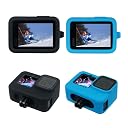HOJI Hero12 Protective Case, 2 Packs(Blue+Black) + Lens Cap, Compatible for Go Pro Hero 9/10/11/12 gallery image