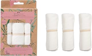 Bamboo Face Cloths 3 Pack – Soft Reusable Flannel Face Cloths for Washing Face – Eco-Friendly Washcloths for Baby or Skin Care – Large Bamboo Flannels for Sensitive Skin