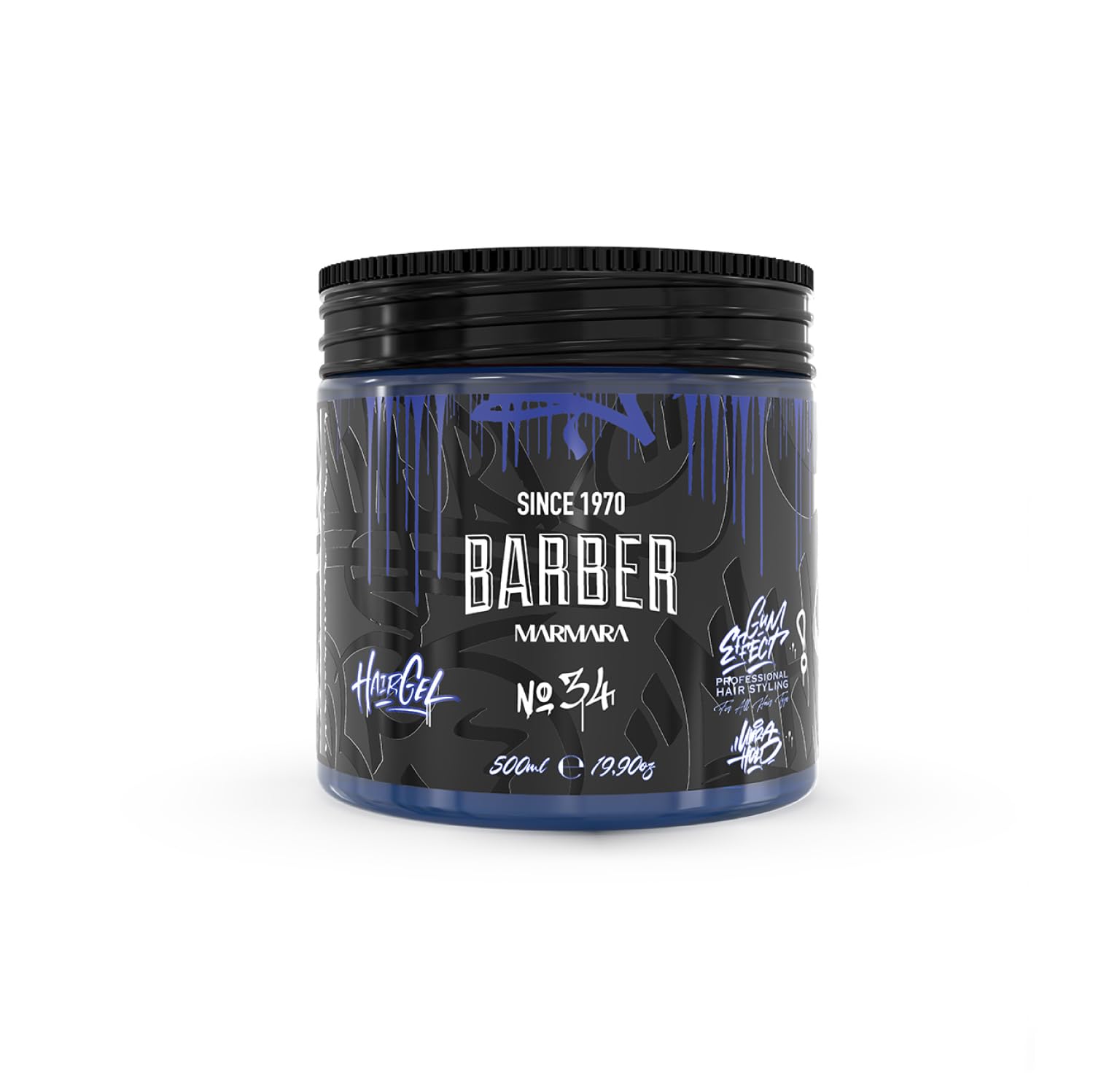 Barber Marmara Żel do stylizacji włosów nr 34 dla mężczyzn, mocne utrwalenie, długotrwała objętość, bez osadu, stylizacja na mokro lub sucho, 500ml