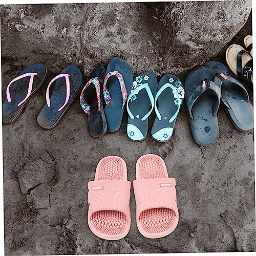 HAPINARY 1 paire de pantoufles pour le massage des pieds pantoufles antidérapantes pour femmes pantoufles respirantes pantoufles d'été unisexes pour homme Pvc pavés – vue 7