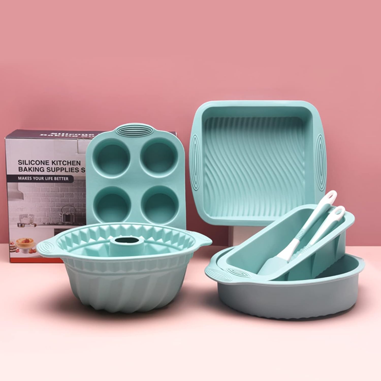 Bakeware Set Baking Pan Set, 7 Piece Heavy Duty