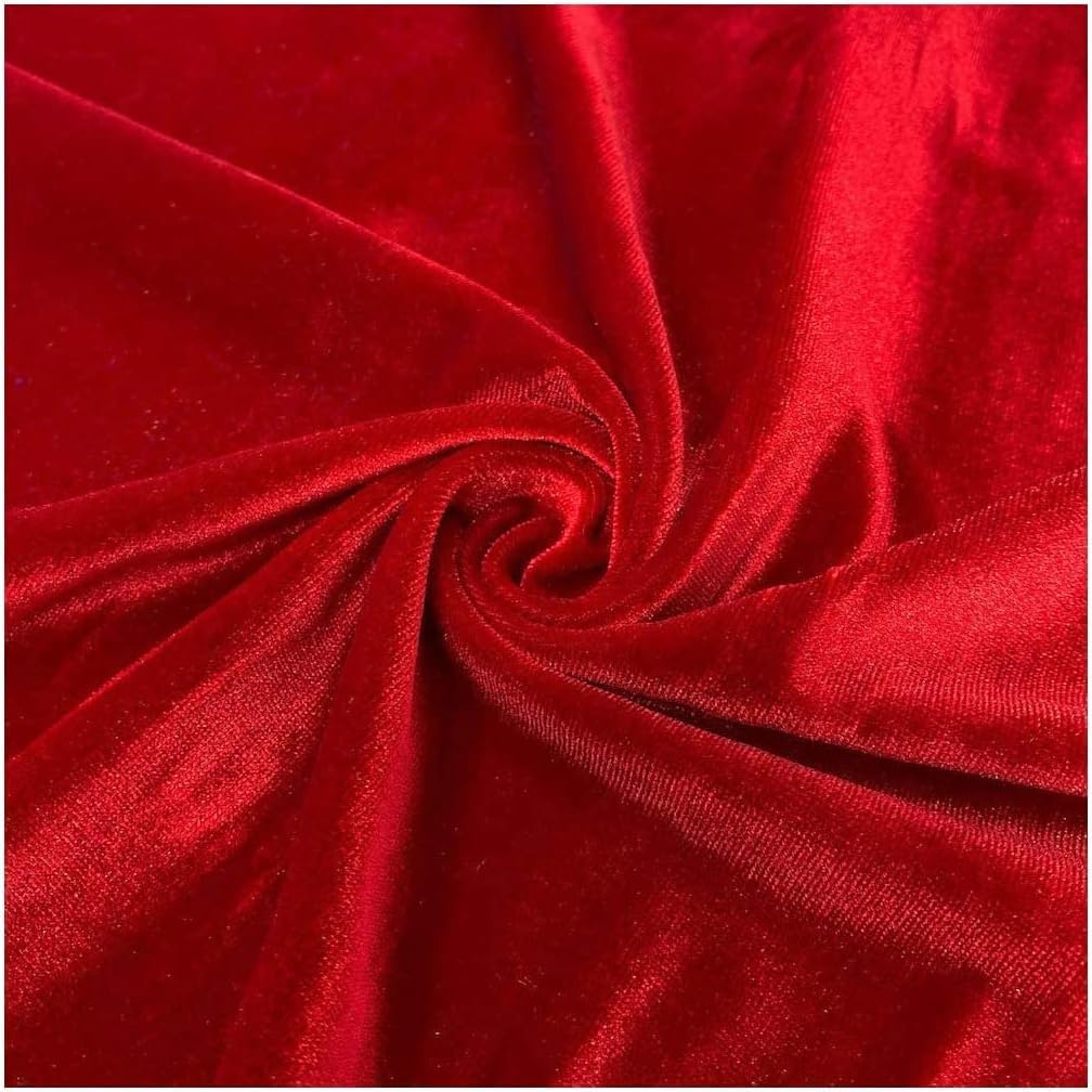 MDS 5 Pack 10ft Velvet Table Runner 29 x120 Inches Long Wedding Runner Romantic Rustic Table Runner for Wedding Decorations, Birthday Parties, Bridal Shower Party Arch Decor – Red