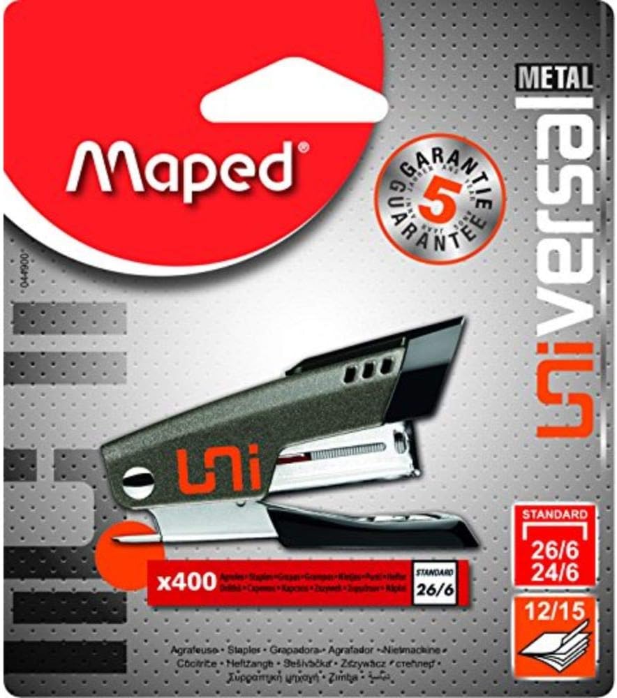 Maped Universal Metal Stapler including 400 staples Amazon.co.uk Stationery & Office Supplies
