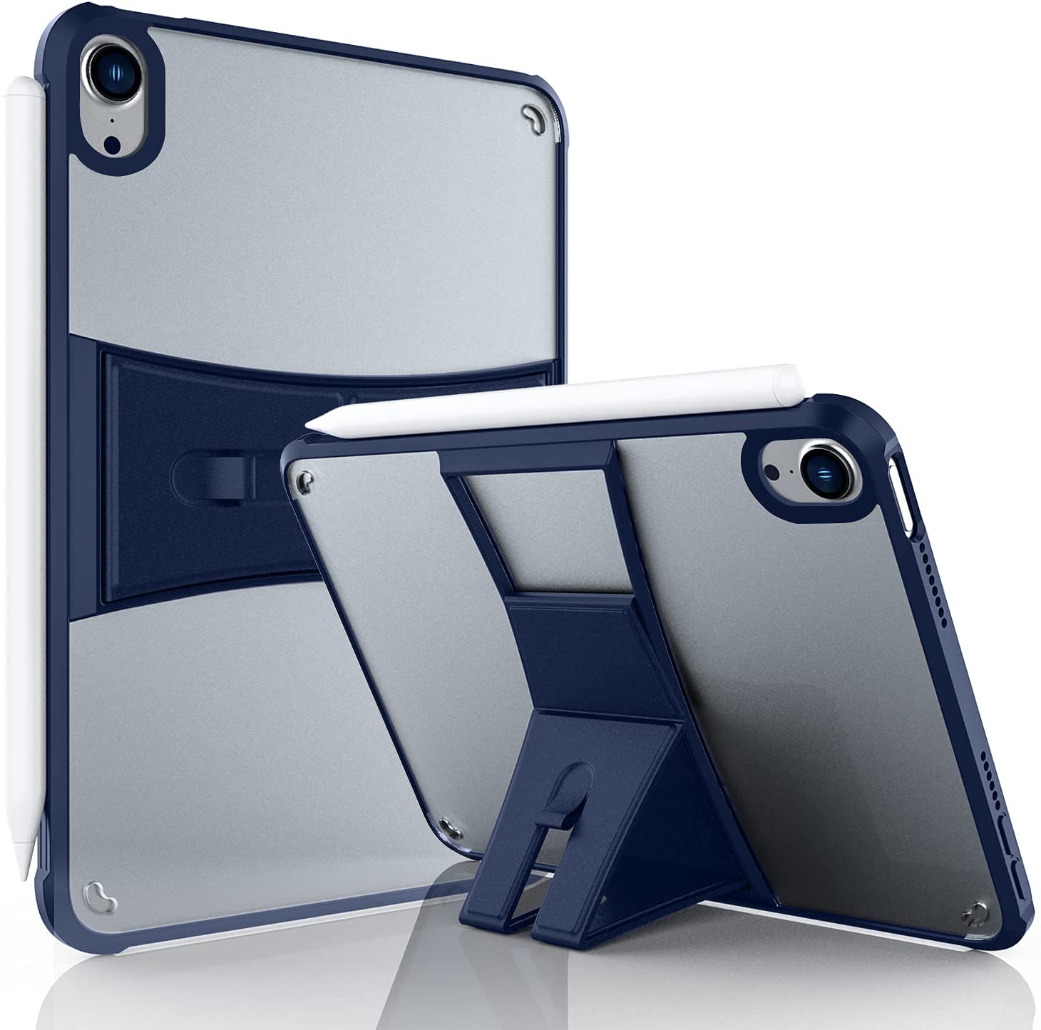 SwooK iPad Mini 6 Case, iPad Mini 6th Generation Case with Built-in Foldable Stand, iPad Mini 2021 Case with Shockproof Slim Stand Rugged TPU Back Shell (iPAD Mini 6 8.3inch, Navy-Blue) (B09X5H1BF1) Amazon Price History, Amazon Price Tracker