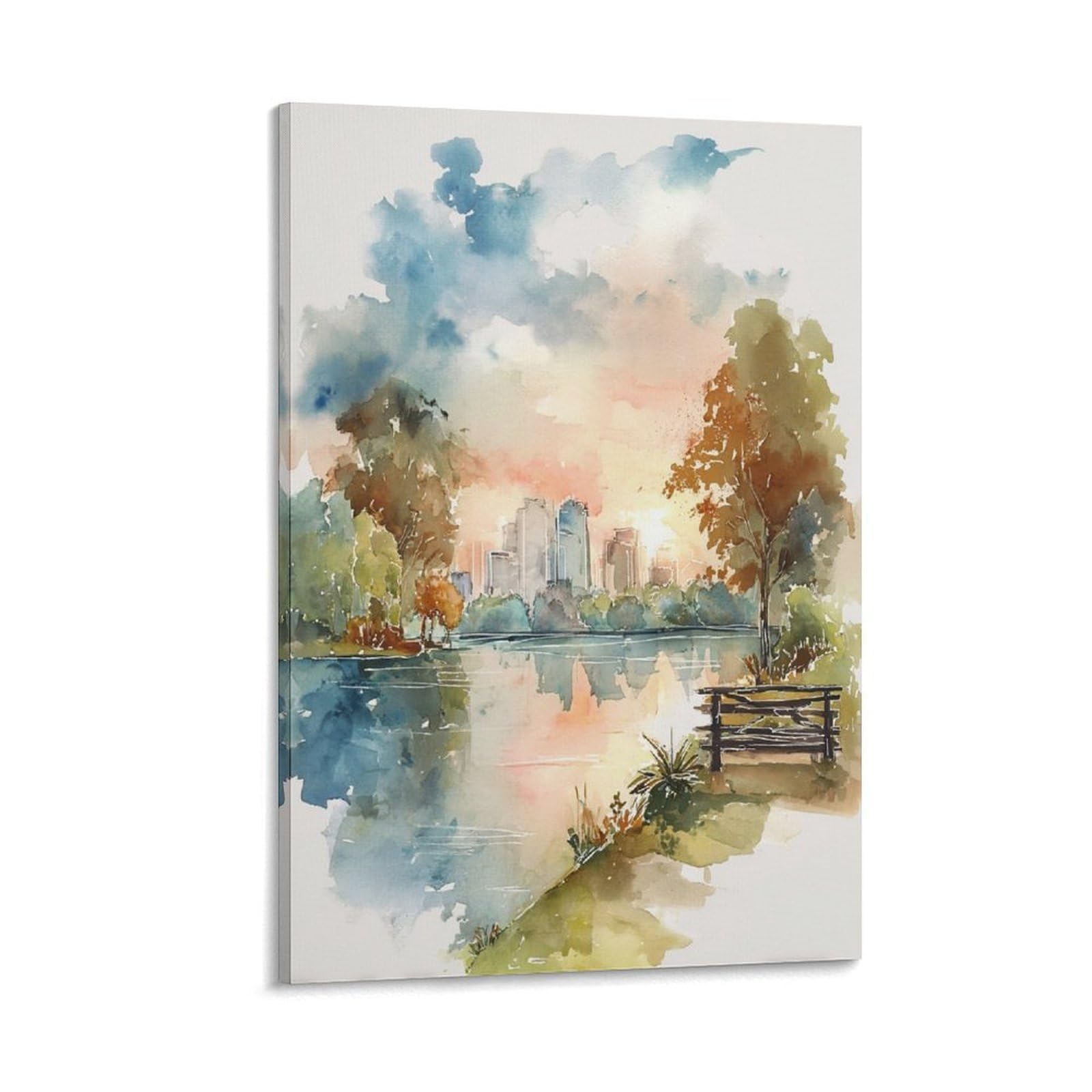 XWYMXZ Orlando Florida 24x36inch(60x90cm) Vintage Travel Poster Watercolor Canvas Art