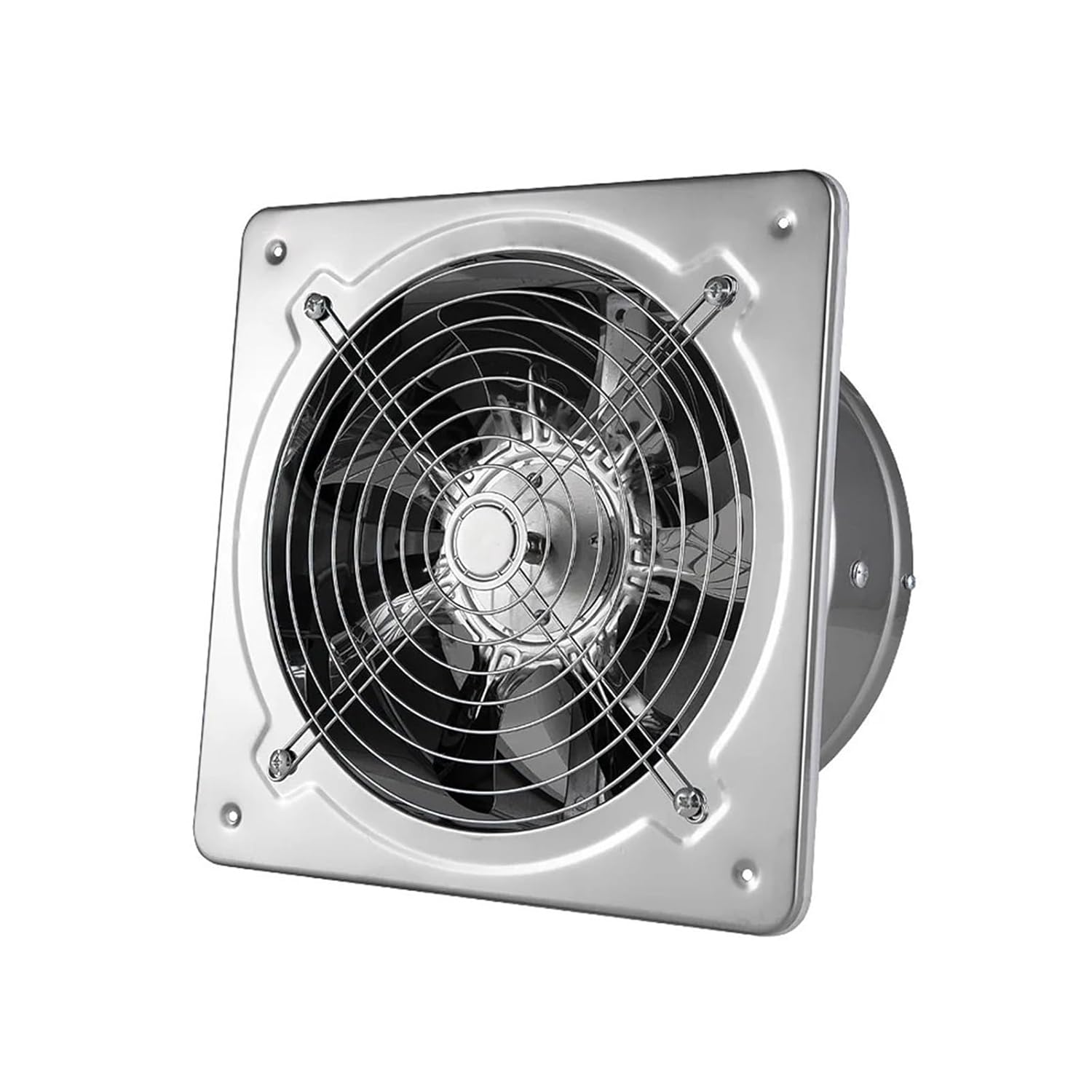 Exhaust Fan 6''7'' Booster Fan Extractor Exhaust Fan Ventilation Pipe Fan for Bathroom Toilet Kitchen Wall Window Stainless Steel Fan ﻿Ventilation Fan ﻿(6inch)