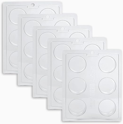 Oreo Cookie Chocolate Mold 5 Pack, 6 Cylinders Each , Chocolate Covered Oreos ,Candy, Cookies and Chocolate, and Even Soap Molds